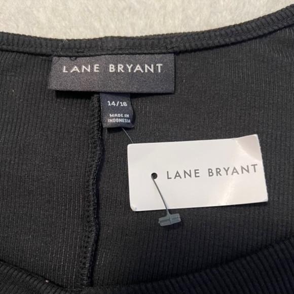 Lane Bryant Womens Black Rayon Spandex Blend Short Sleeve Midi Dress Size 14/16 - Picture 10 of 14